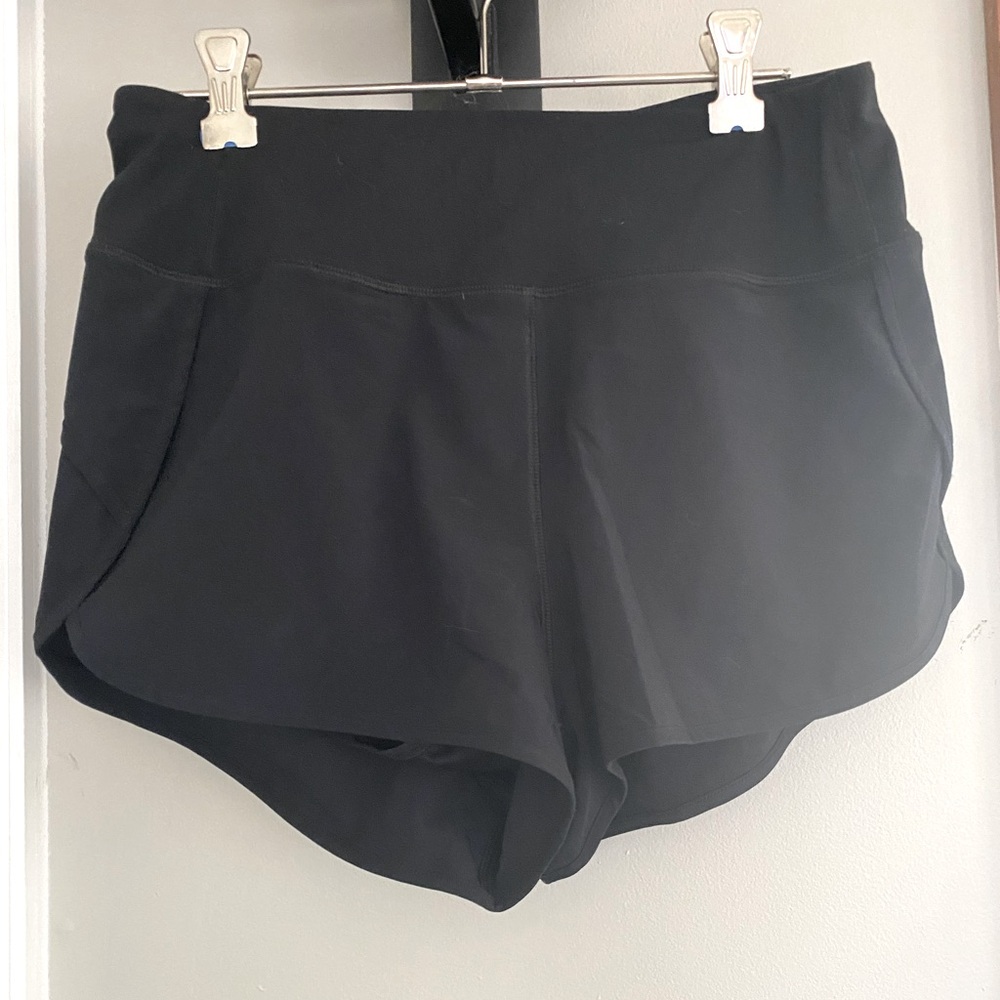 Black workout shorts
